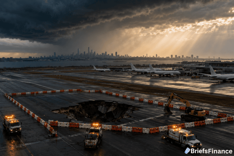A Sinkhole Just Shut Down A LaGuardia Runway Right Before Memorial Day