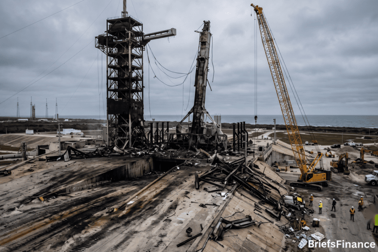 Blue Origin Adopts Altered Launch Pad Following Blast, Eyes End of 2026 for Next Flight