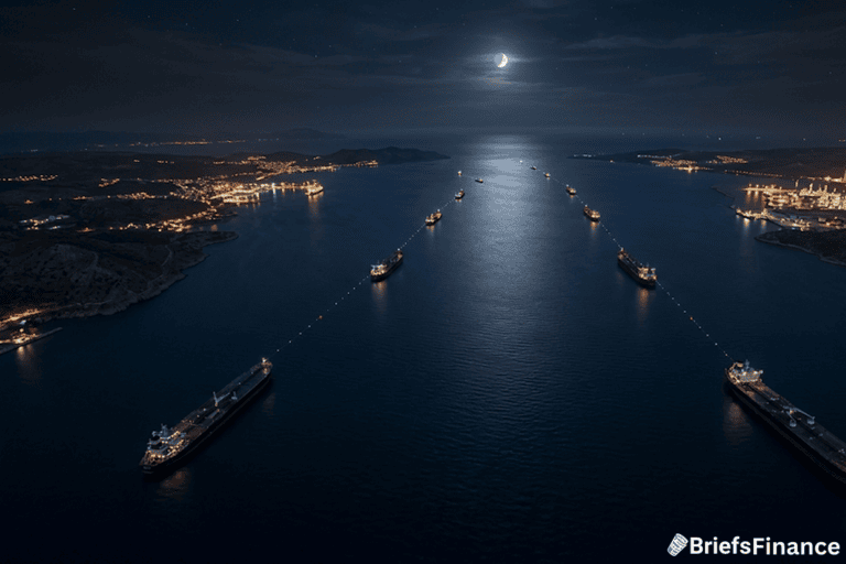 U.S. Strikes Iran for Ninth Night as Oil Prices Jump and Strait Traffic Drops