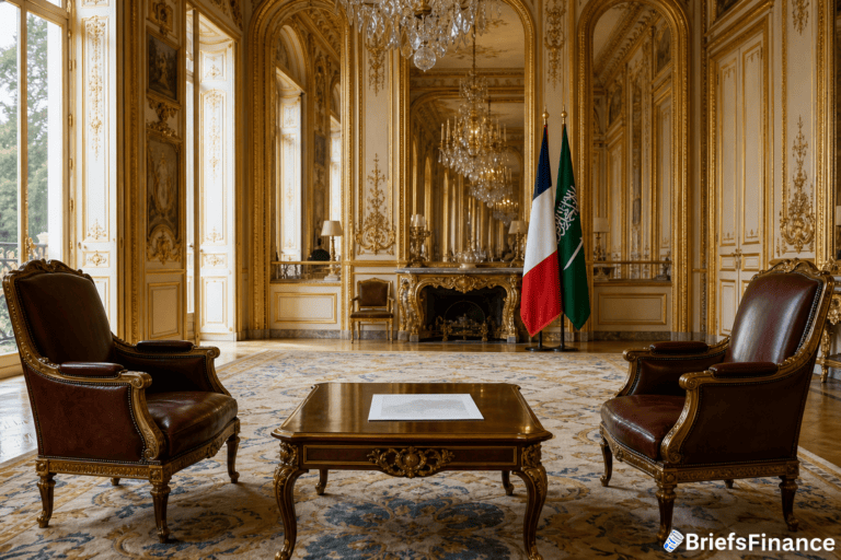 Saudi Crown Prince and Macron Meet in Paris for Deals and Shipping Alternatives